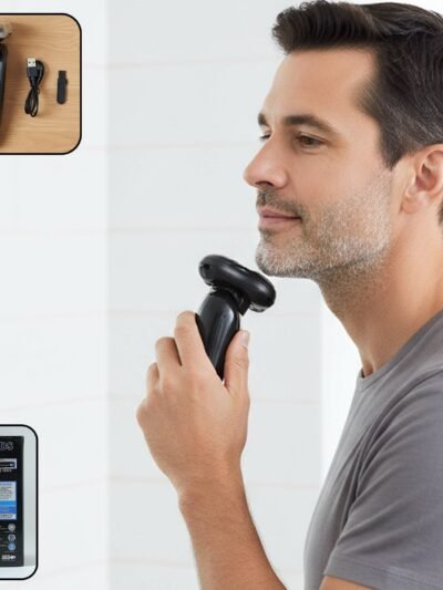 Rechargeable Electric Rotary Shaver – Precise 3D Floating Head