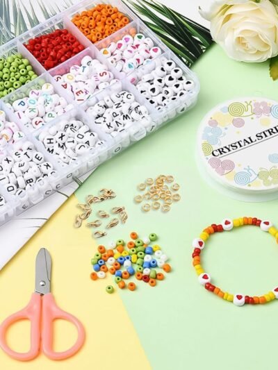 DIY Bracelet Making Kit – Alphabet & Colorful Beads for All Ages