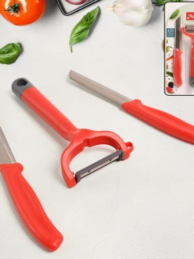 Kitchen Knife Set – Sharp 420 Stainless Steel Blades, Ergonomic Design
