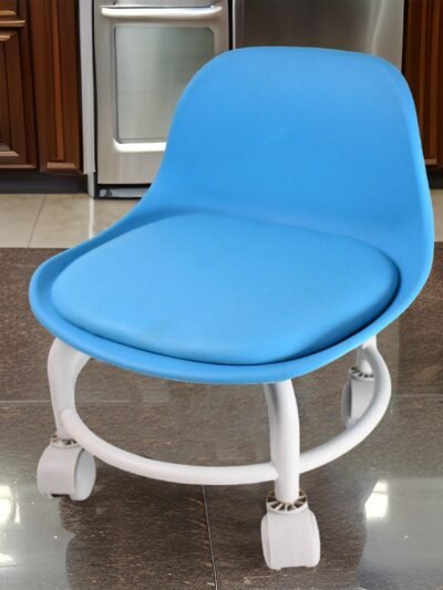 Low Rolling Stool – Cushioned Seat & 360° Wheels | Indo Glow