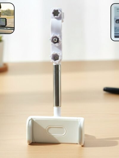 Car Phone Holder – Adjustable 360° Rotating Rearview Mirror Mount