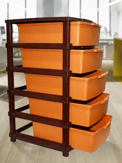 Plastic Home Storage Organizer – 5-Layer Large Modular Drawer