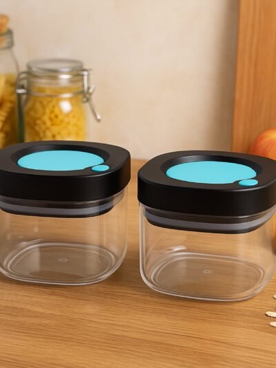 Airtight Kitchen Storage Containers – 2 Pc Set 500 ml for Freshness
