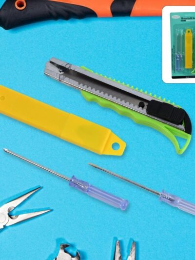Heavy Duty Cutter Knife with 2 Screwdrivers - Safe & Durable Set