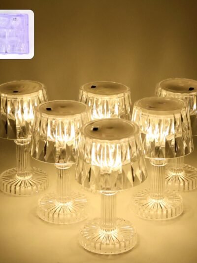 LED Mini Table Lamp Set – Battery Operated Decorative Lights