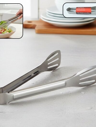 Stainless Steel Serving Tongs – Strong Grip & Multipurpose