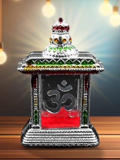 Om Temple – Adhesive Car Dashboard & Home Mandir Decor | Velvet Wheels