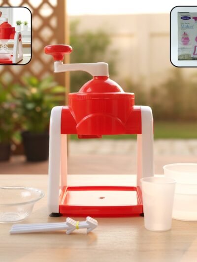 Manual Gola Maker – Portable Red Ice Slush Machine for Refreshing Treats