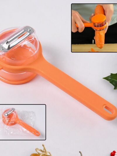 Stainless Steel Peeler with Container – Ergonomic Kitchen Tool