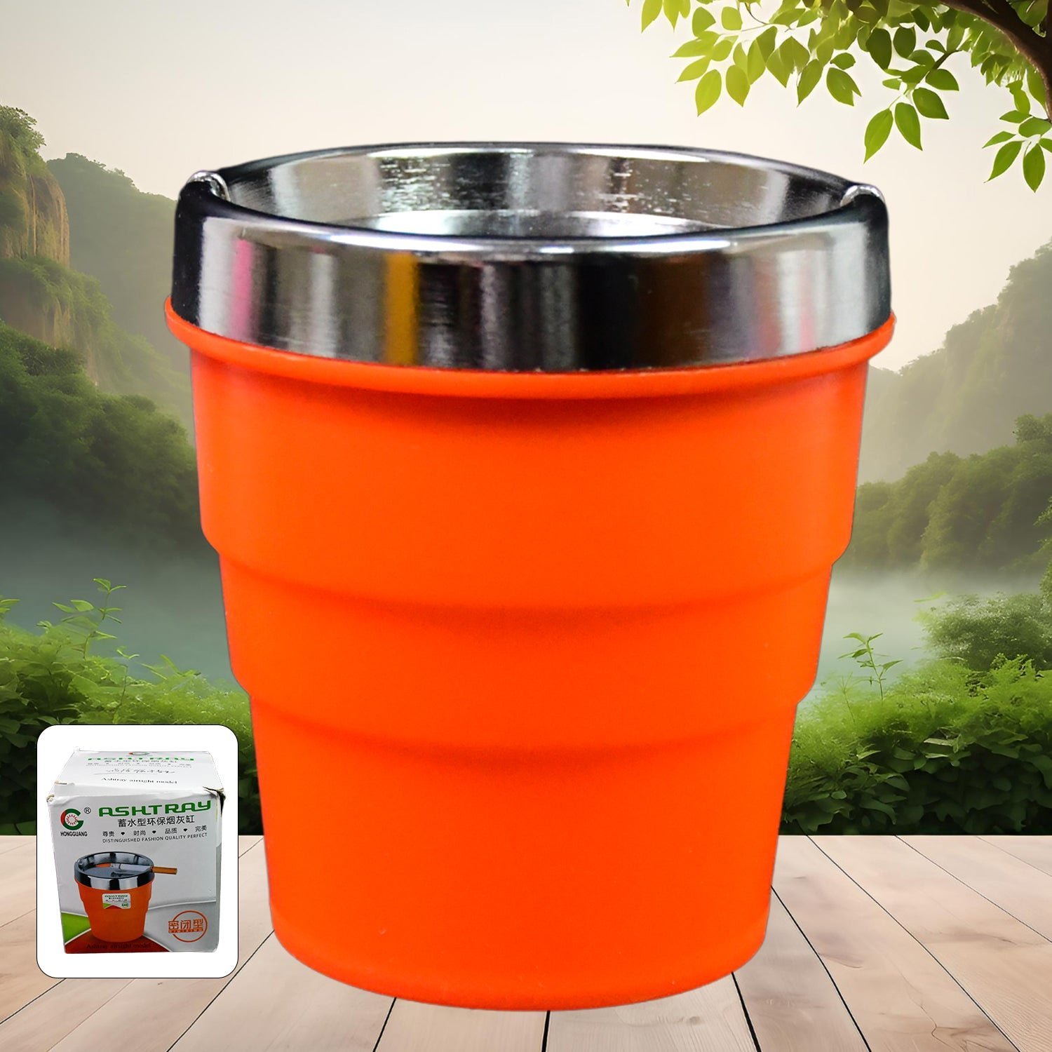 Car Ashtray � Portable Smokeless Cup Holder with Lid | Velvet Wheels