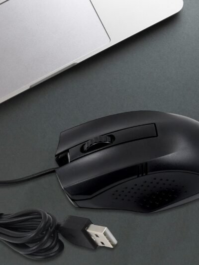 Wired Optical Mouse – Reliable USB for Laptops & PCs | Compshop