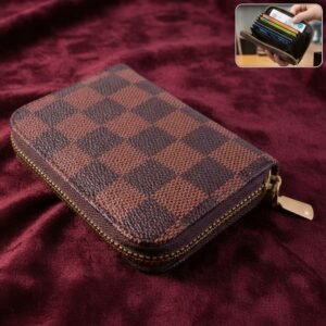 Card Holder Wallet – Compact Zip Multi-Card Organizer