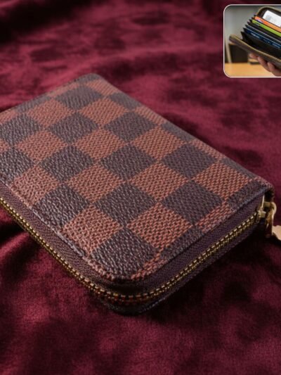 Card Holder Wallet – Compact Zip Multi-Card Organizer