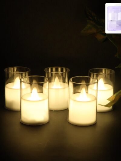 LED Votive Candles – Flameless, Safe & Smokeless Set of 6