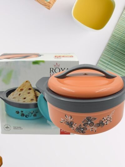 Insulated Casserole Box – Floral Steel Hot Pot 2500ml | Nekza