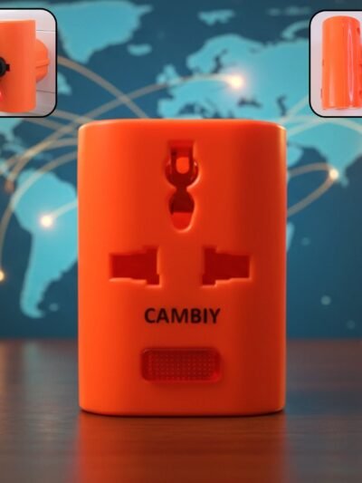 3 Slot Multi Pin Universal Plug Adapter – Compact & Secure Grip