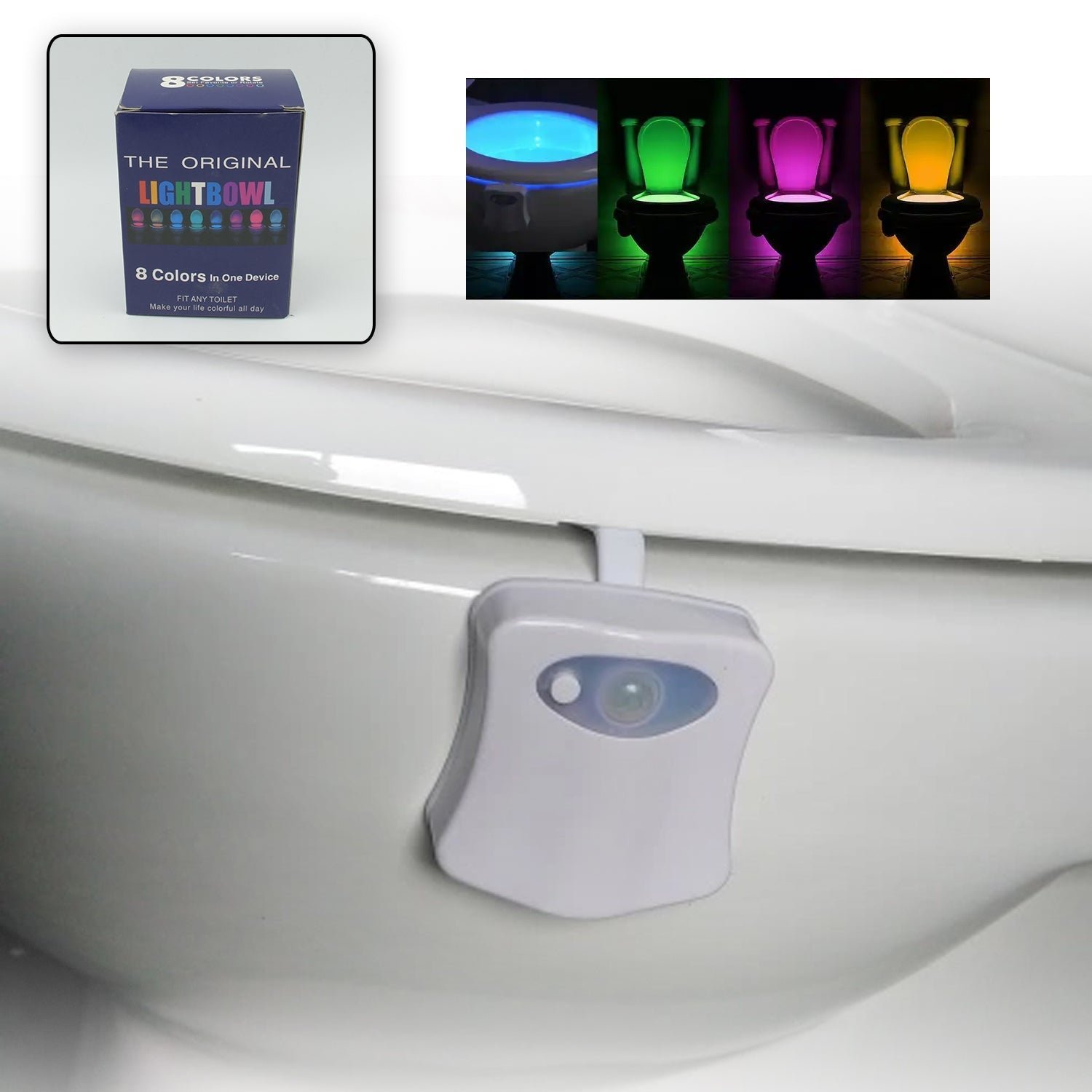 LED Toilet Bowl Light � Motion Sensor, 8 Colours | Indo Glow