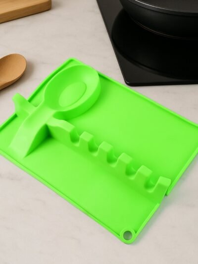 Silicone Spoon Rest � 4-Slot Utensil Holder & Spatula Rack | Quickslice