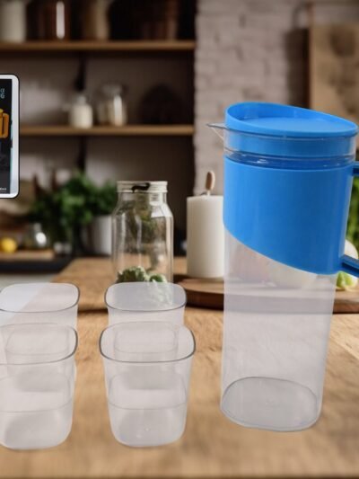 Transparent Water Jug with Elegant Handle – 2000 ML Durable Set