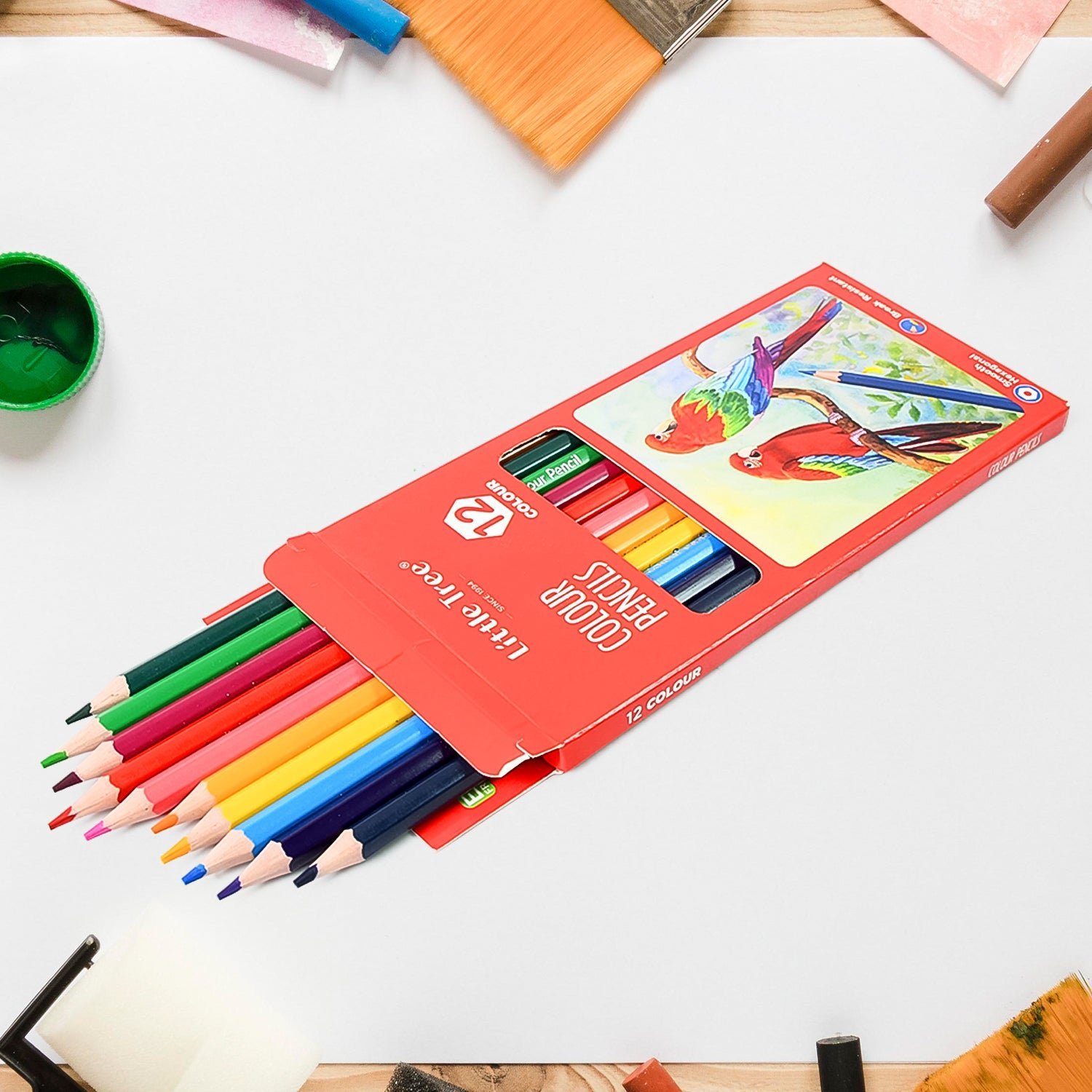 Colored Pencils Set � 12 Vibrant Shades for Art | Craftily