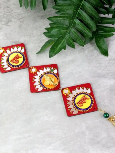 Traditional Labh Shubh Wall Hanging – Auspicious Festive Door Décor