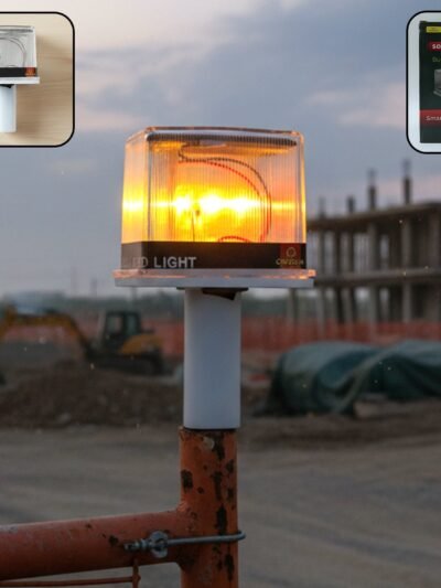 Solar Warning Light – Bright, Eco-Friendly Outdoor Safety Signal
