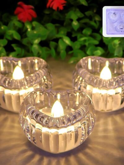 Heart-Shaped LED Flameless Candles – Safe Romantic Glow Set