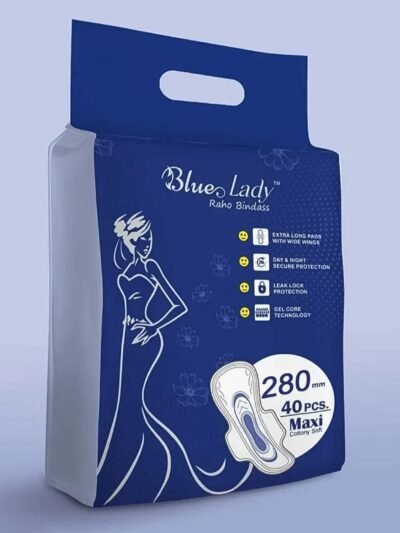 280mm Sanitary Pads – Extra Long, 40-Pack | Beautiful Basics