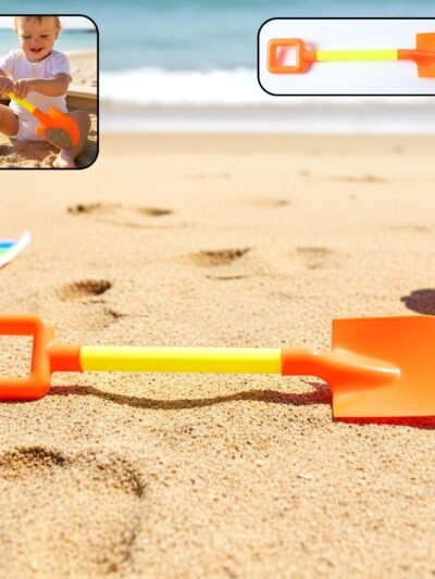 Kids Beach Sand Shovel – Lightweight Plastic with Easy Grip Handle