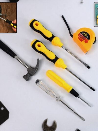 6-in-1 Hand Tool Kit – Durable Screwdrivers with Compact Case