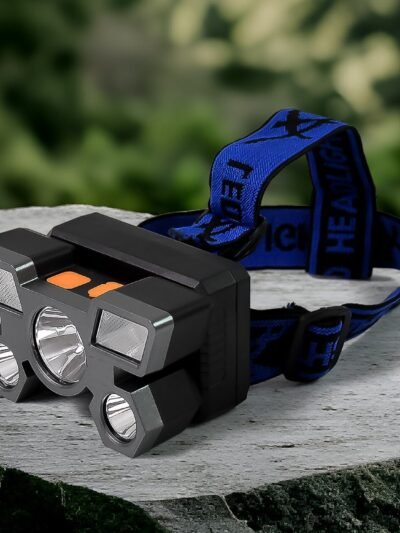 USB Rechargeable Headlamp � 5 LED Outdoor Light | Indo Glow
