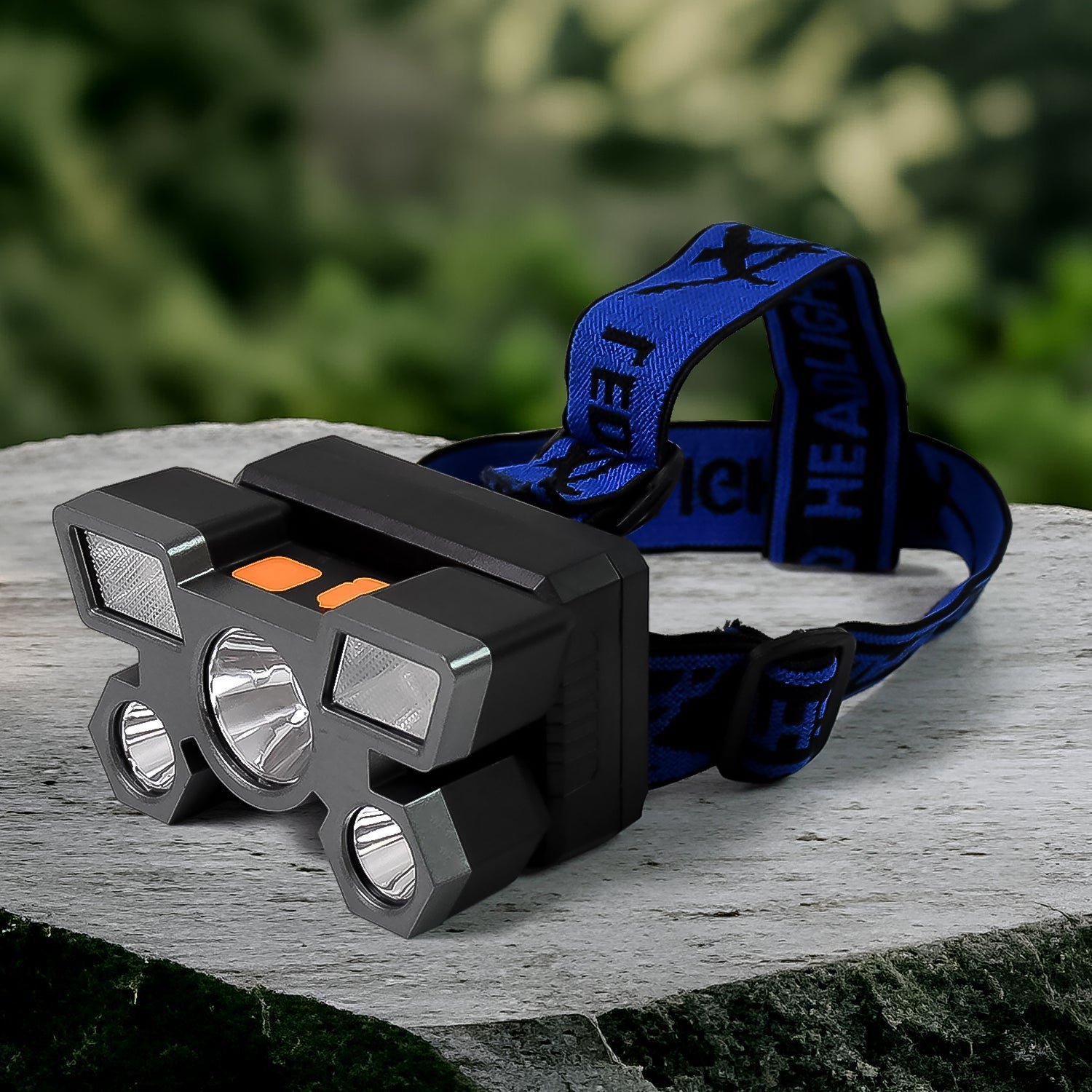 USB Rechargeable Headlamp � 5 LED Outdoor Light | Indo Glow
