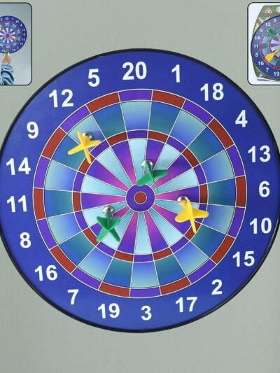 Magnetic Dartboard – Safe Indoor Game Set with 4 Colorful Darts