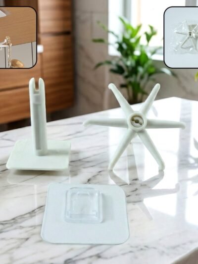 Self-Adhesive Wall Hook – 360° Rotating & Waterproof | GlimmerHome