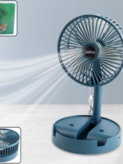 Portable Desktop Fan – Adjustable, Silent, Foldable | Velvet Wellness