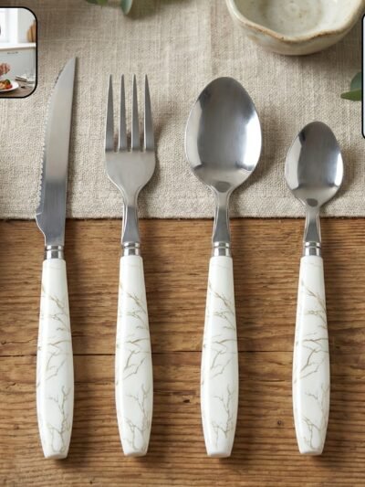 Stainless Steel Cutlery Set – Elegant Dining Essential for Home and Kitchen