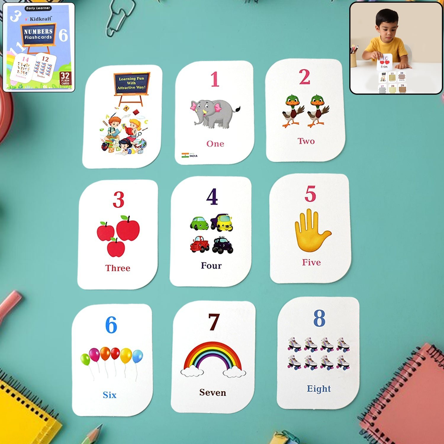 Number Flashcard Set – Fun Early Math Learning for Toddlers