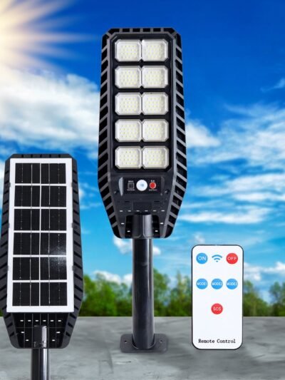 Solar LED Street Light – High-Powered Motion Sensor & Remote Control