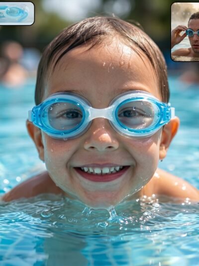 Children Swimming Goggles � Clear Vision & Leak Proof Fit