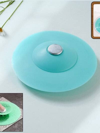 Silicone Sink Drain Cover – Flexible Hair Catcher & Anti-Clog Strainer