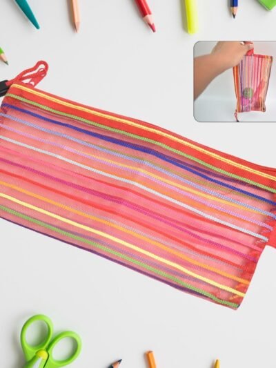 Transparent Mesh Pouch – Multi-Purpose Zipper Organizer | Indo Glow