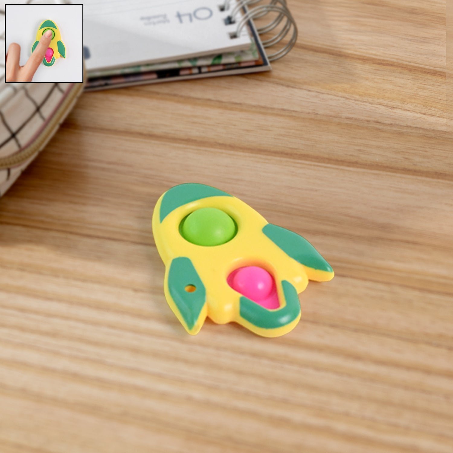 Rocket Fidget Keychain Toy – Stress Relief & Focus Aid