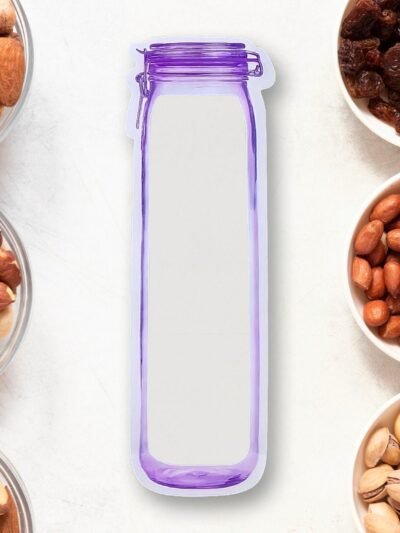 Reusable Food Storage Bag – 500ml Bottle Shape & Ziplock | FERVENT
