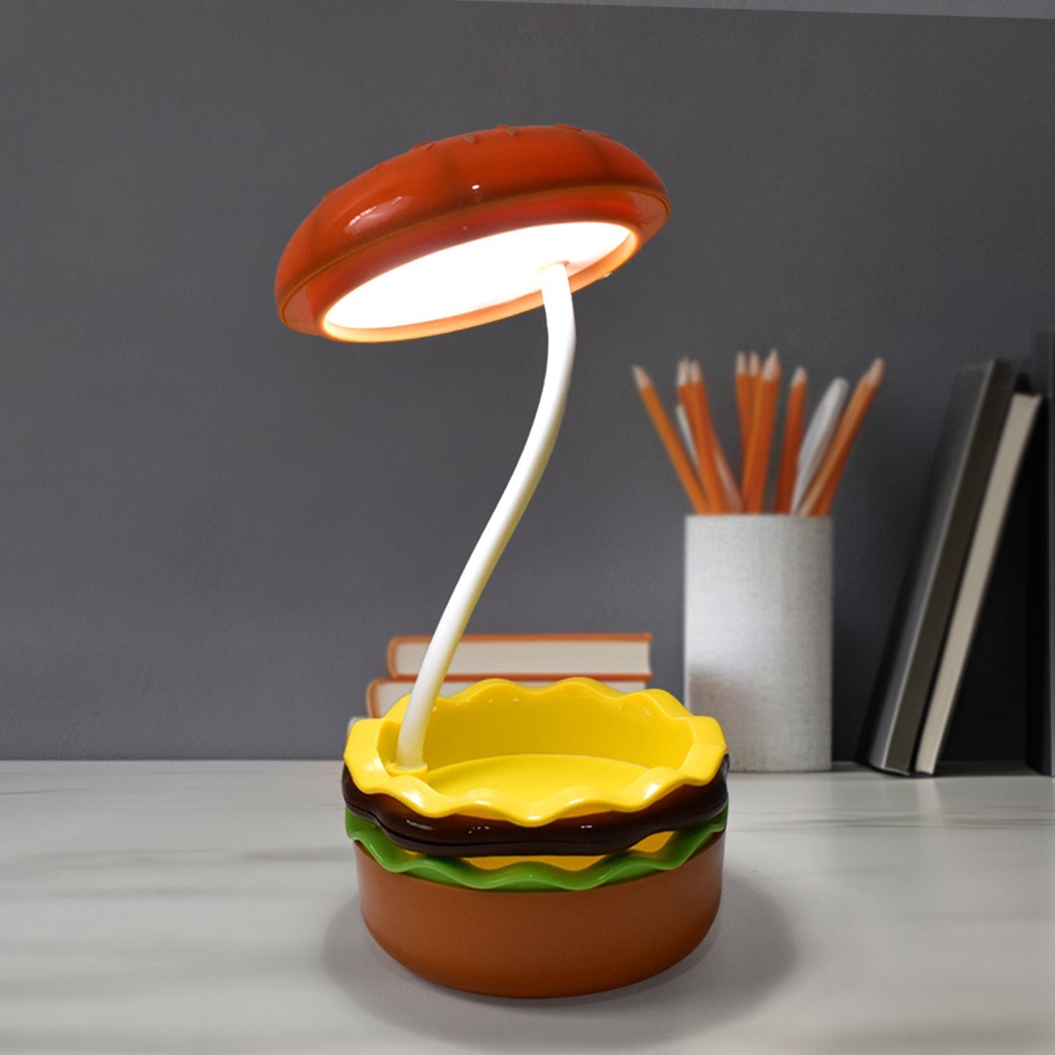 Burger LED Night Lamp – Folding & Rechargeable | Indo Glow