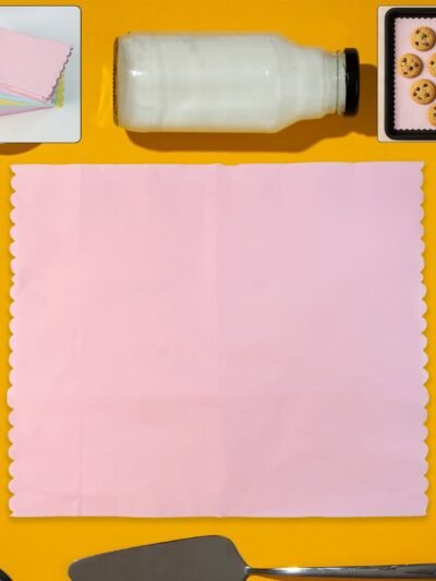 Oil-Absorbing Baking Paper Sheets – 200 Pcs Multi-Color Pack