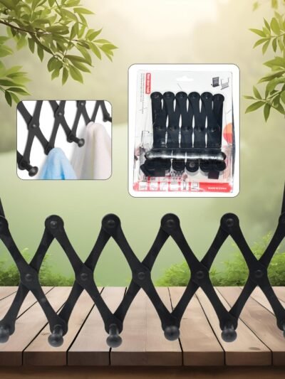 Door Hanger – 6 Hook Steel Coat Rack for Home Organization | GlimmerHome
