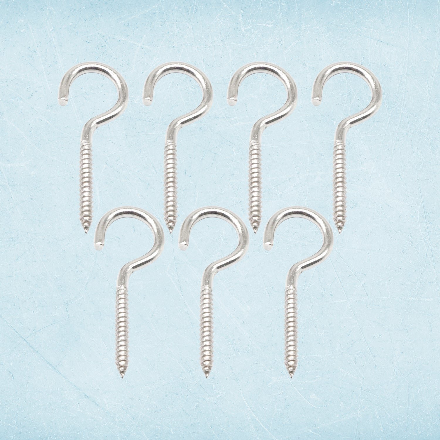Stainless Steel Eye Hooks – Heavy Duty 7-Piece Screw Set