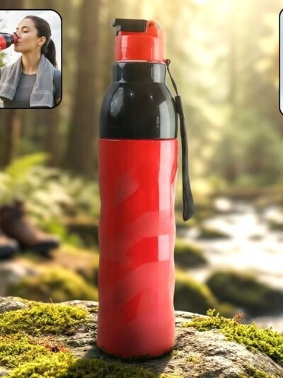 1000ml Sports Water Bottle – Leakproof Flip Lid & Carry Strap