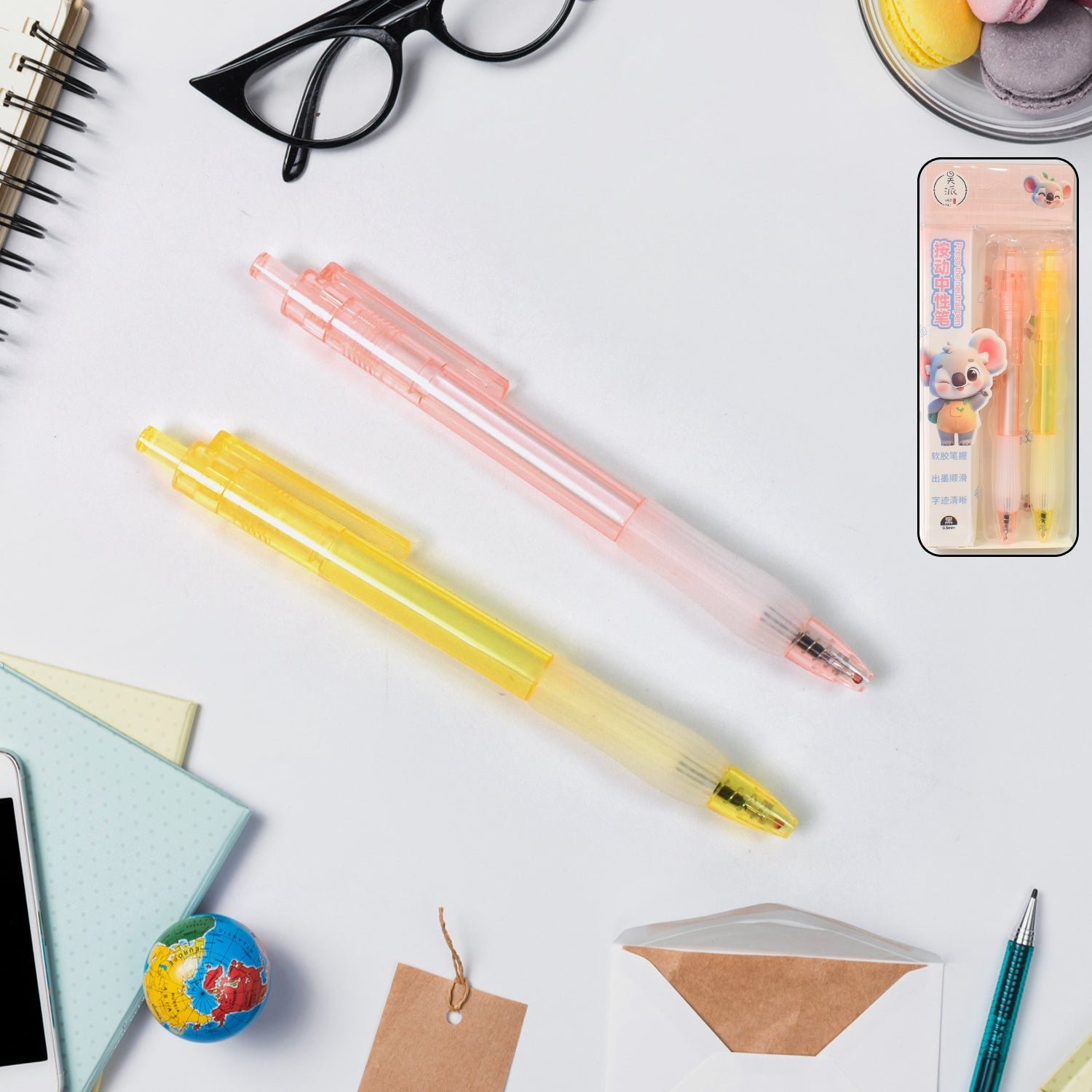 Smooth Writing Ball Pen � Black Ink, Fine Tip (2 Pc) | CustoPen