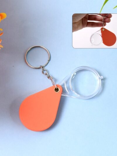 Folding Magnifier Keychain – Portable Mini Pocket Magnifying Glass
